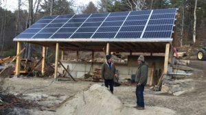 Solar canopy for farm equipment