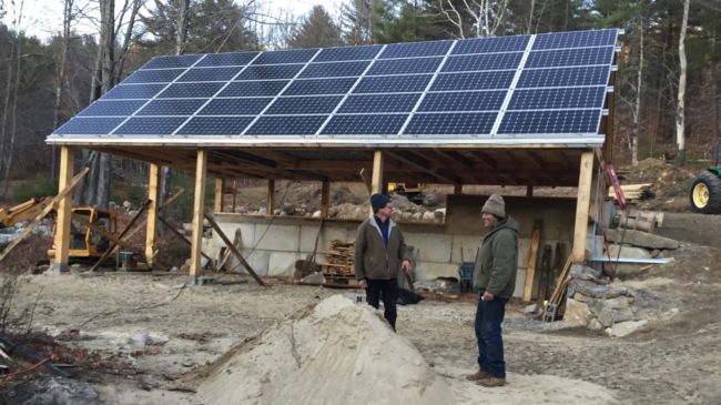 Carport canopy PV Solar canopy for farm equipment