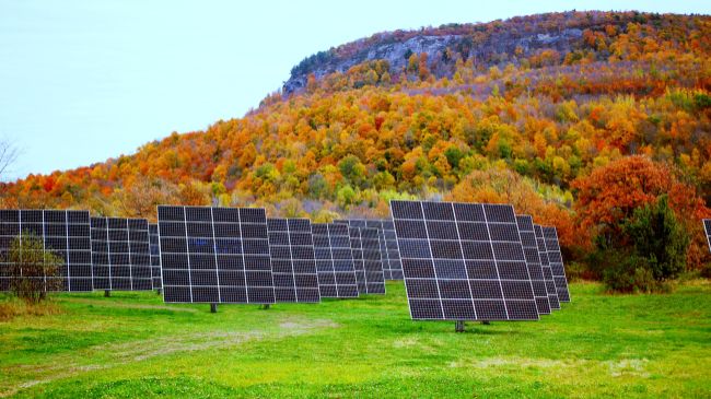 Dual-Axis solar tracker commercial Solar Project - VT Commercial Dual-Axis Solar Trackers